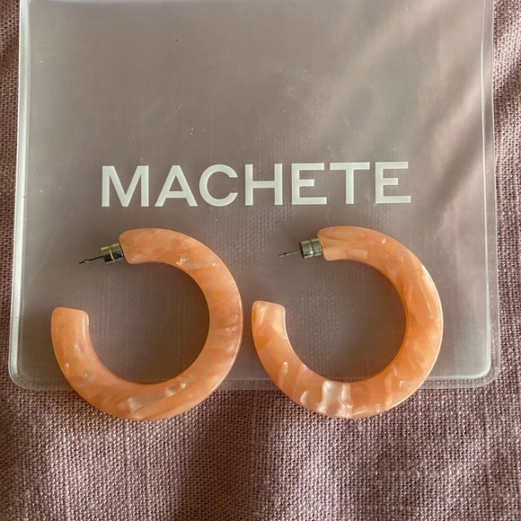 machete Jewelry Machete Brand Xl Kate Hoops In Cosmic Pink Poshmark